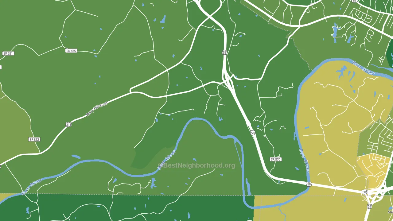 Glenwood, VA block-group voter-turnout map