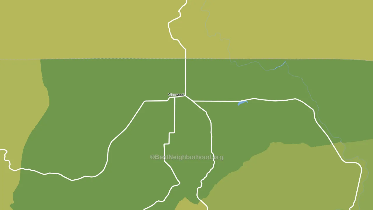 Glenwood, WA block-group voter-turnout map