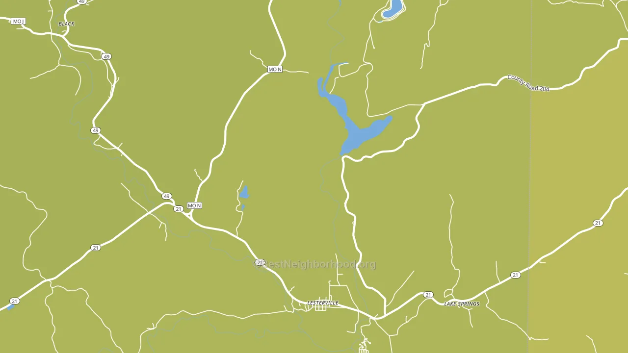 Glover, MO block-group voter-turnout map