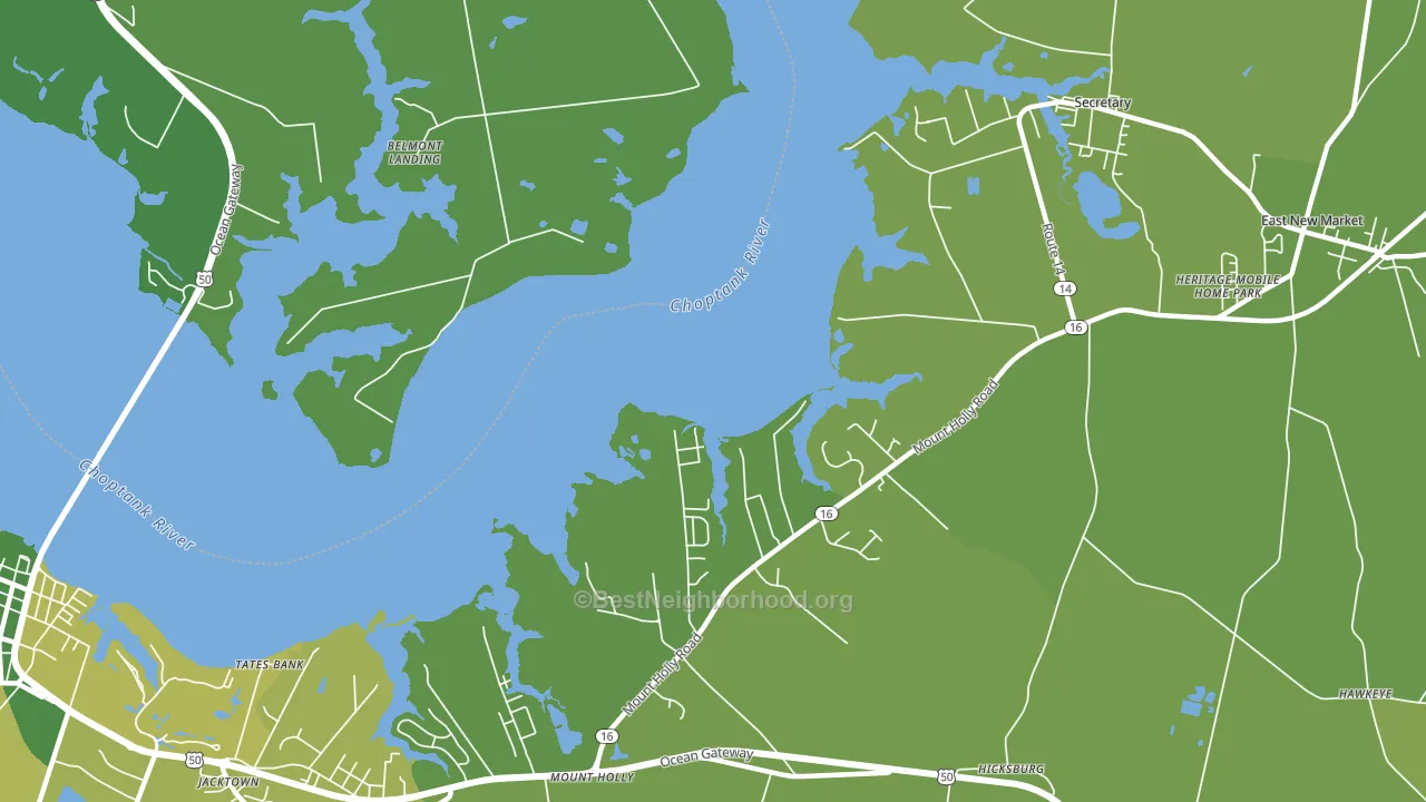Gluckheim, MD block-group voter-turnout map