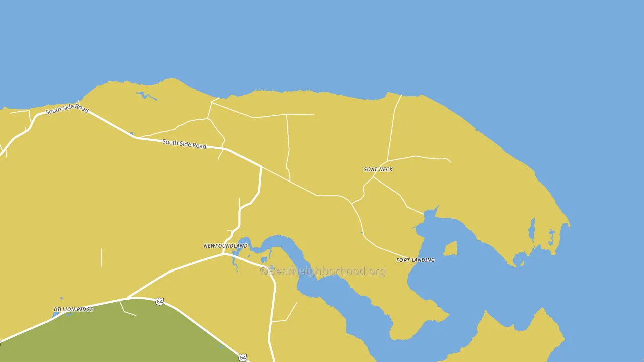 Goat Neck, NC block-group voter-turnout map