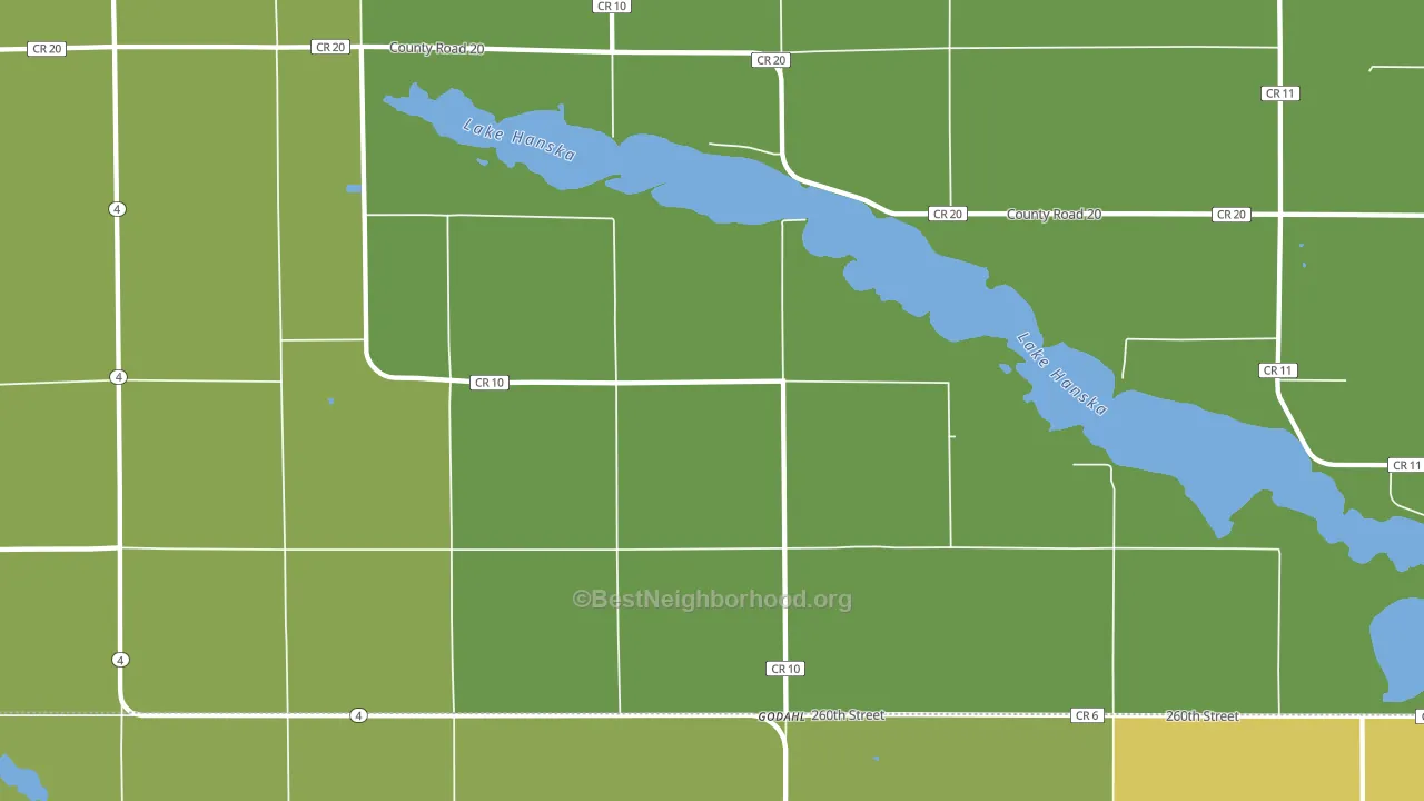 Godahl, MN block-group voter-turnout map
