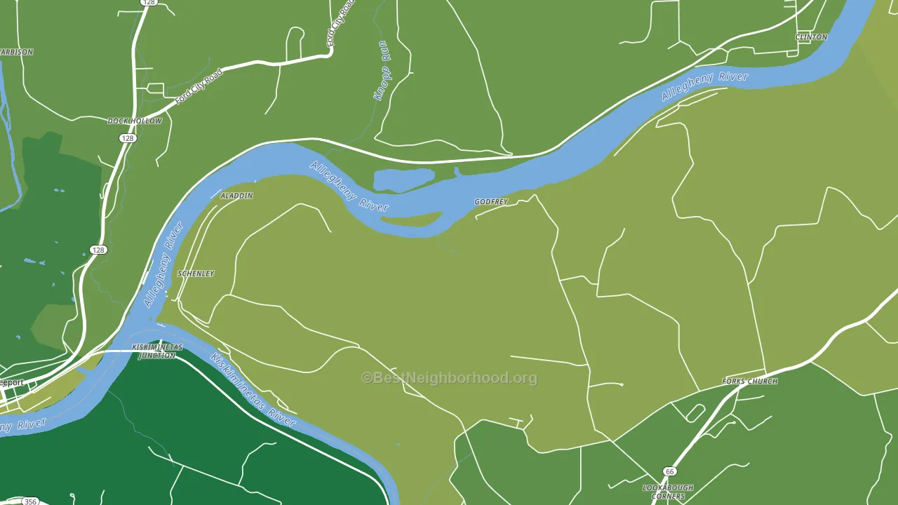 Godfrey, PA block-group voter-turnout map