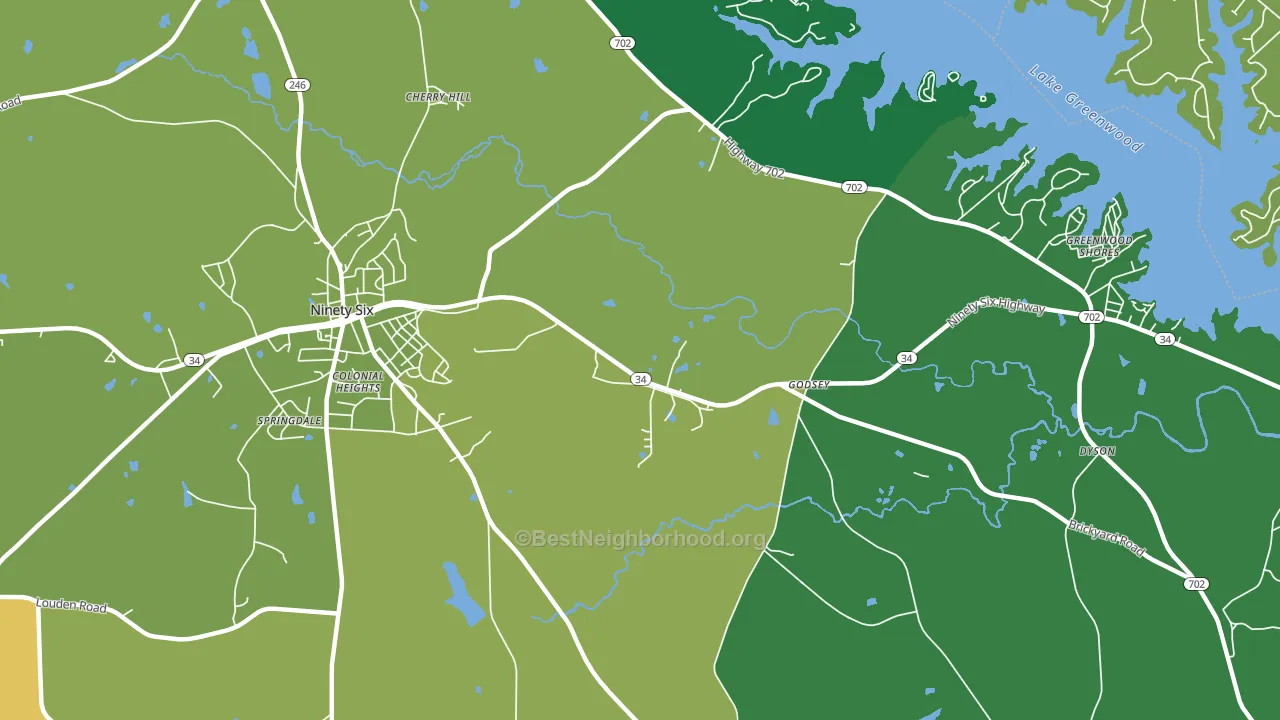Godsey, SC block-group voter-turnout map
