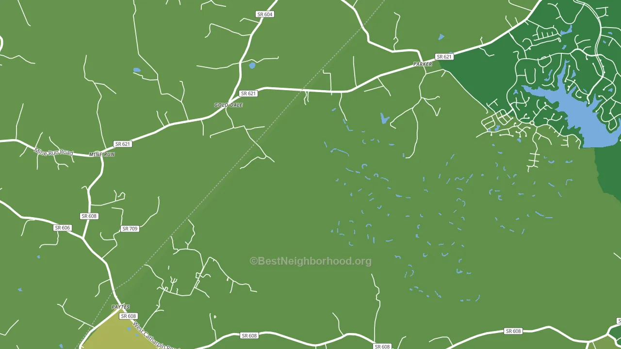 Gold Dale, VA block-group voter-turnout map