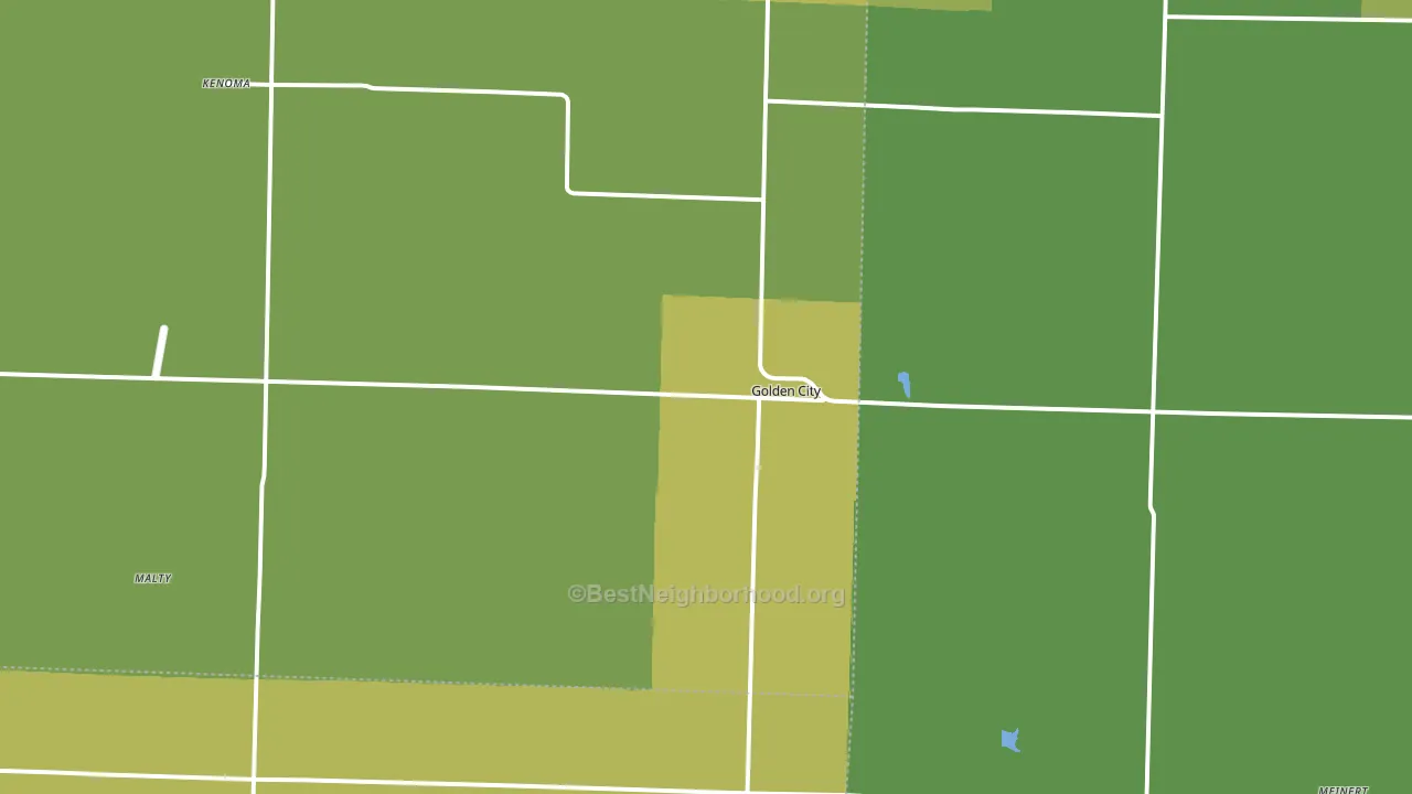 Golden City, MO block-group voter-turnout map