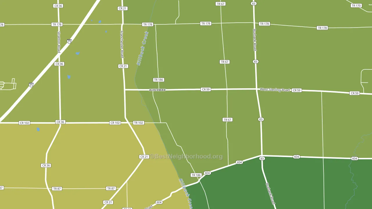 Golden Corners, OH block-group voter-turnout map