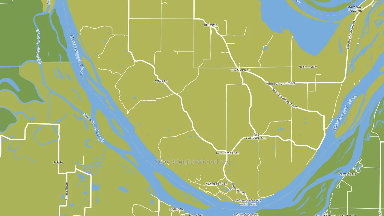 Golden Eagle, IL block-group voter-turnout map
