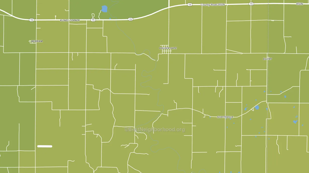 Golden Gate, IL block-group voter-turnout map