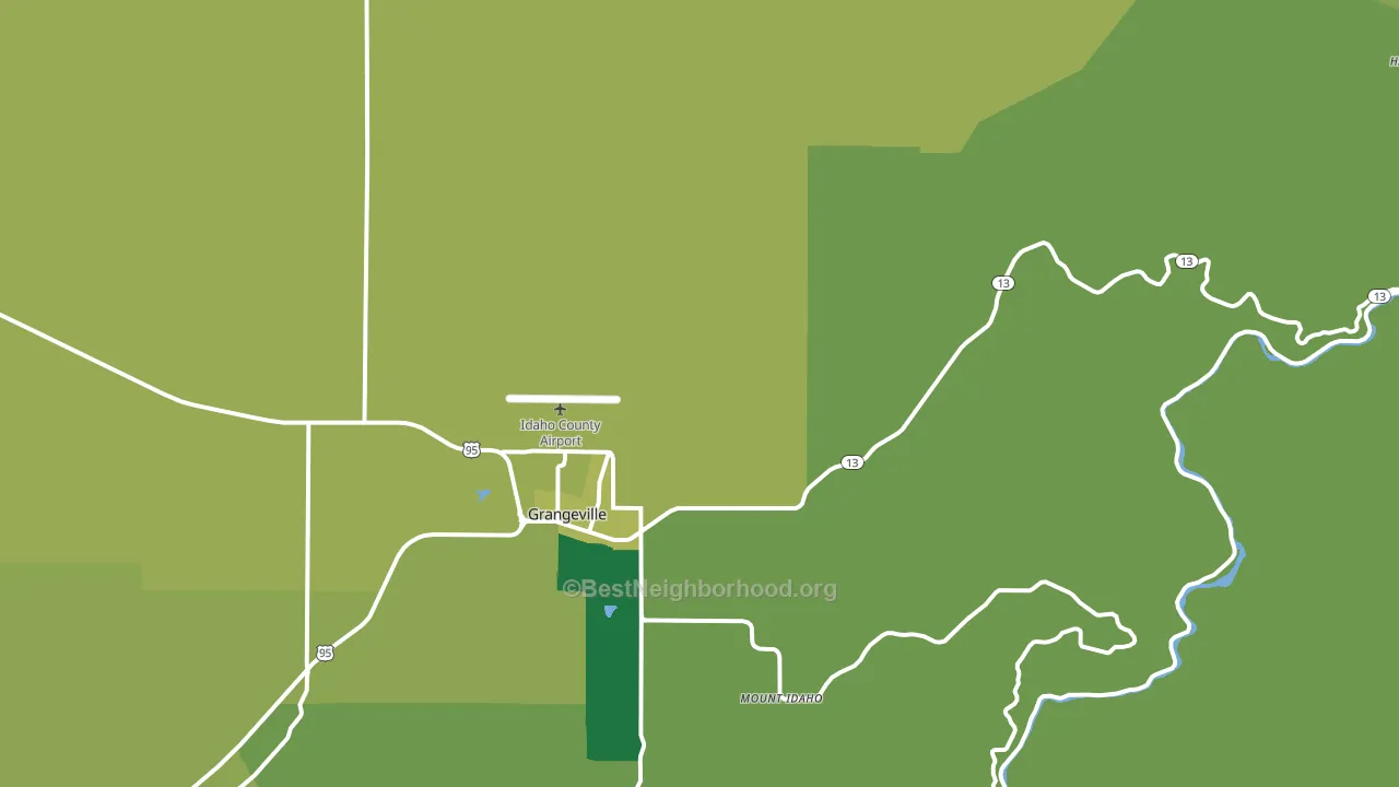 Golden, ID block-group voter-turnout map
