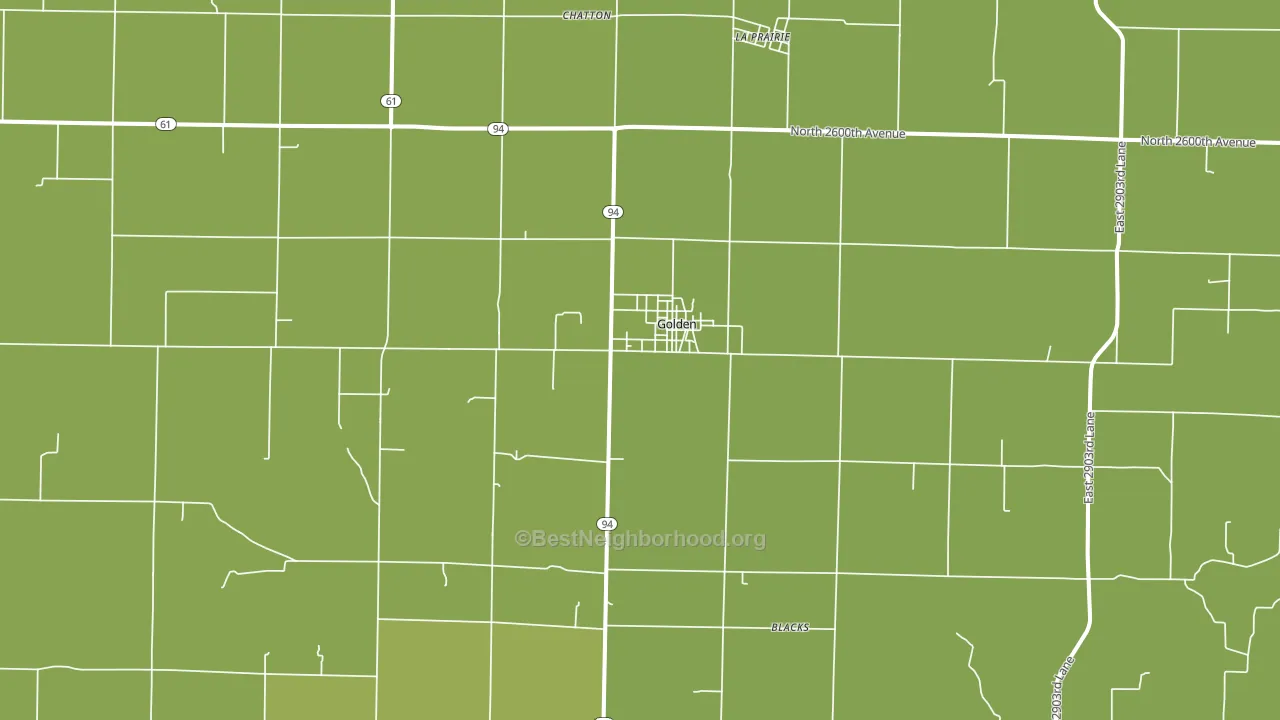 Golden, IL block-group voter-turnout map