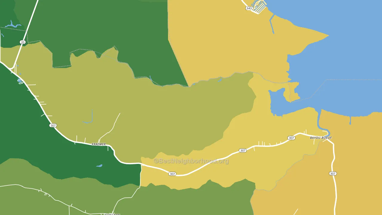 Golden Star Plantation, LA block-group voter-turnout map