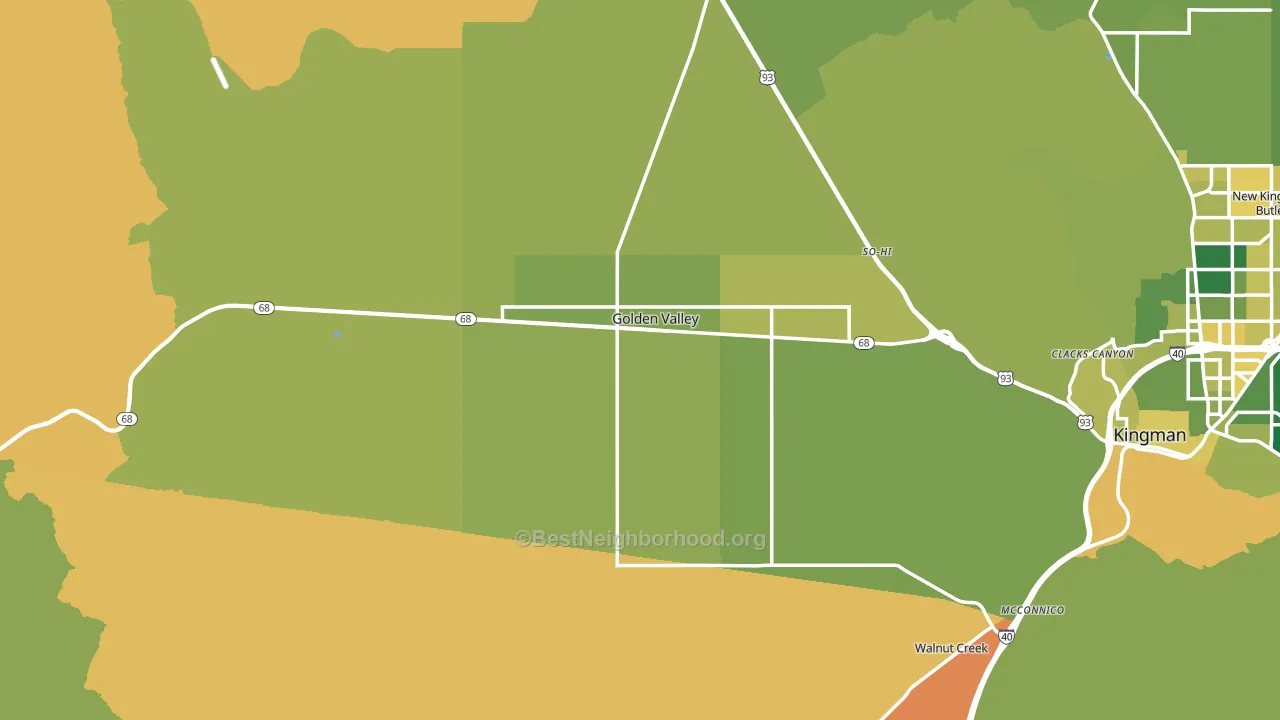 Golden Valley, AZ block-group voter-turnout map