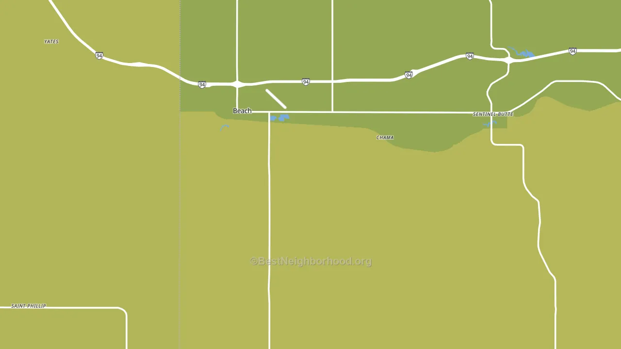 Golden Valley County, ND block-group voter-turnout map
