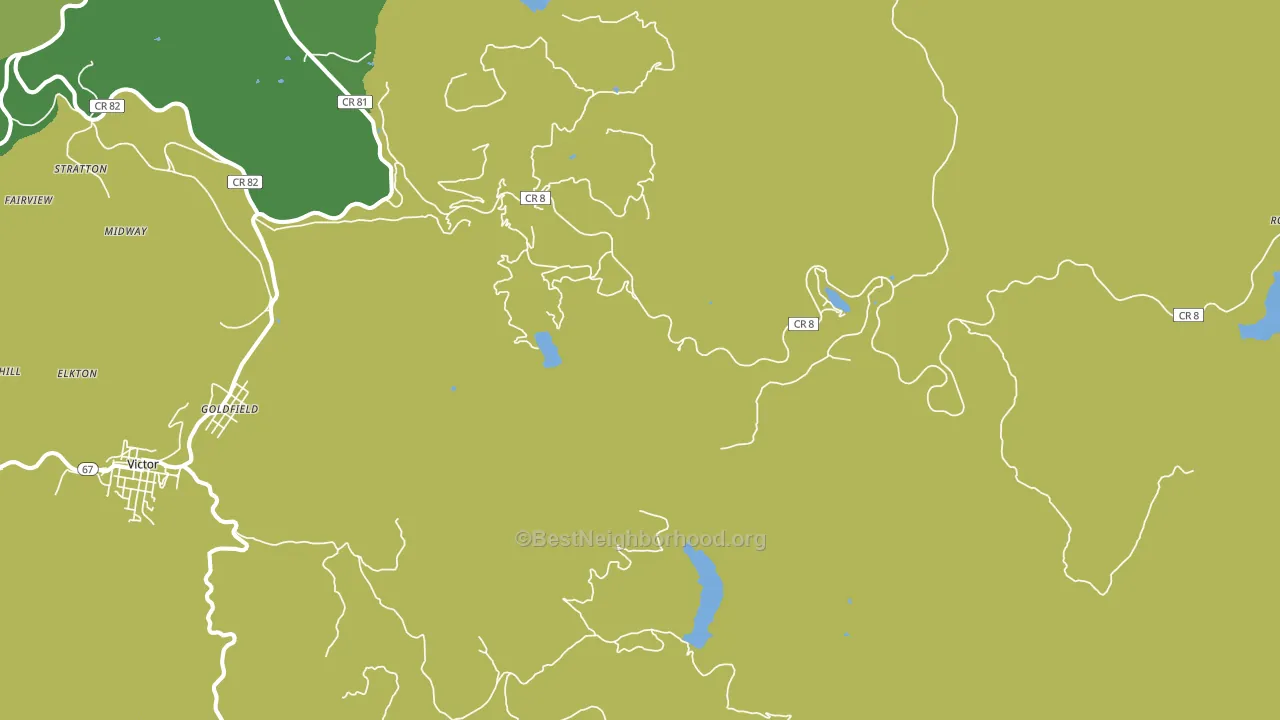 Goldfield, CO block-group voter-turnout map