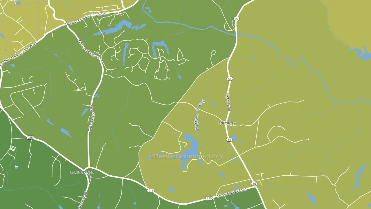 Golightly, SC block-group voter-turnout map