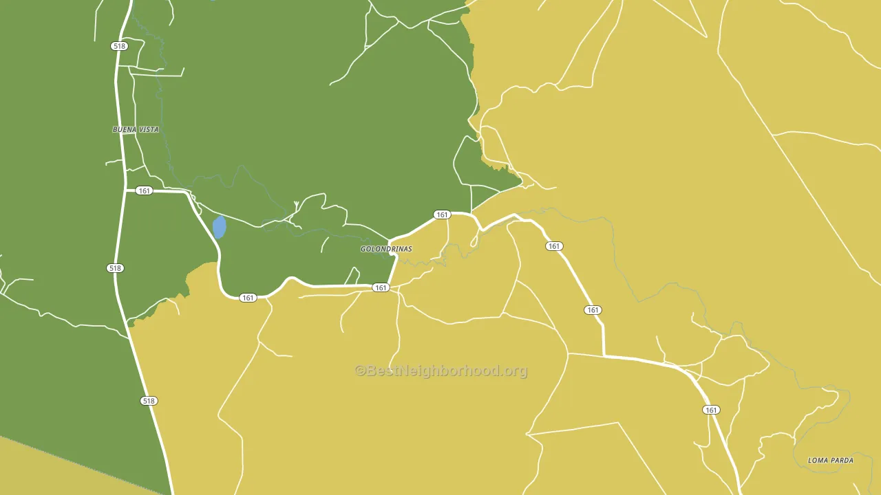 Golondrinas, NM block-group voter-turnout map