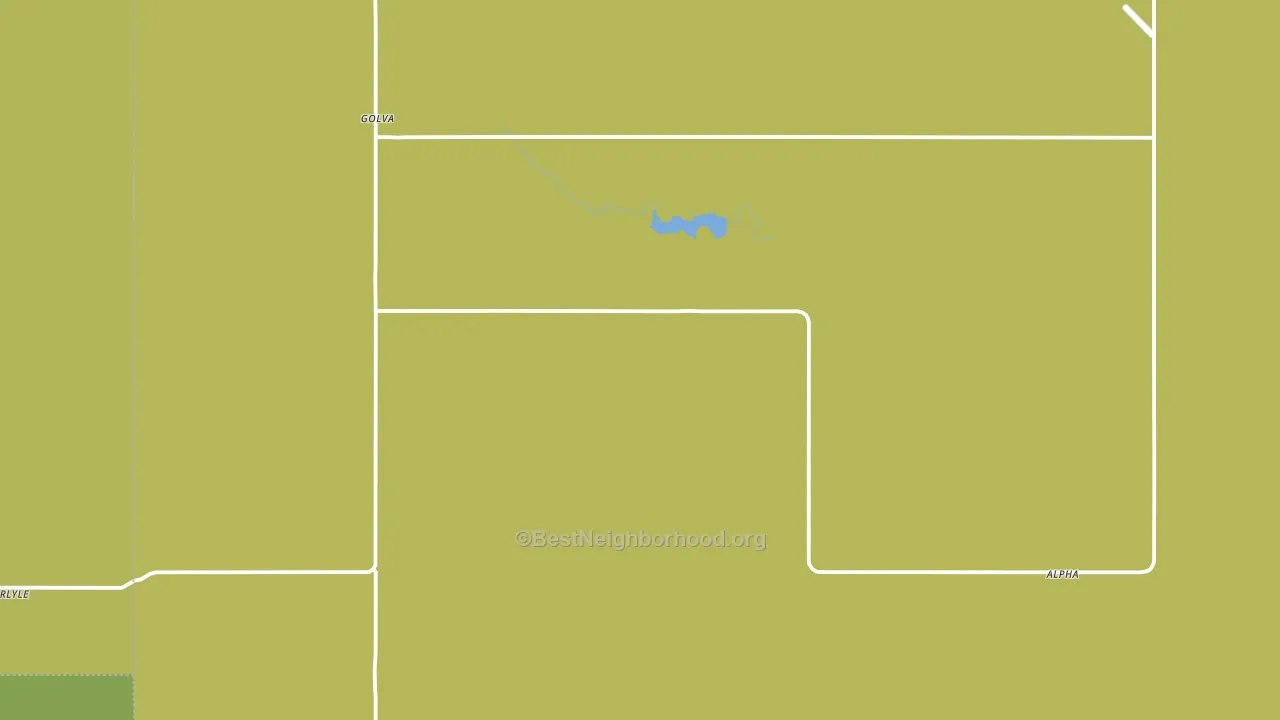 Golva, ND block-group voter-turnout map
