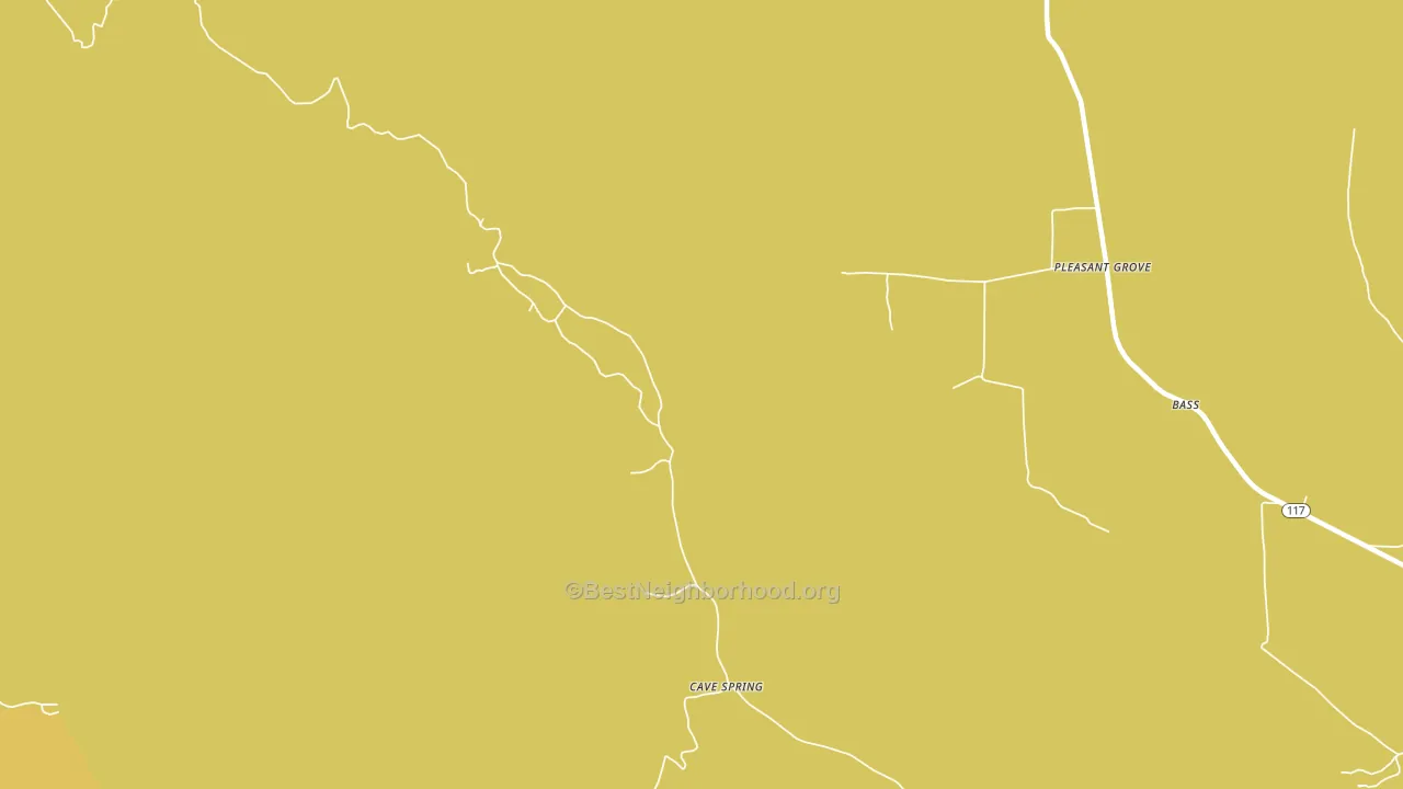 Gonce, AL block-group voter-turnout map