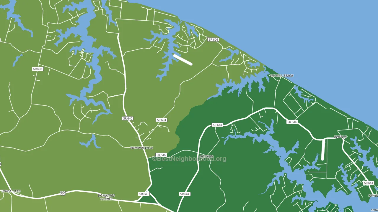 Gonyon, VA block-group voter-turnout map