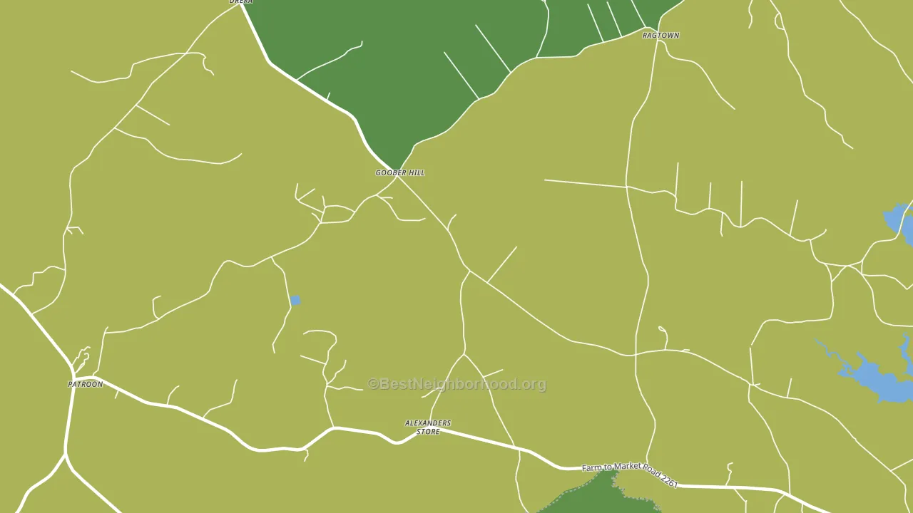 Goober Hill, TX block-group voter-turnout map