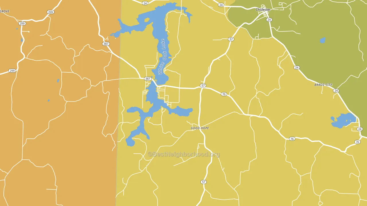 Good Hope, AR block-group voter-turnout map