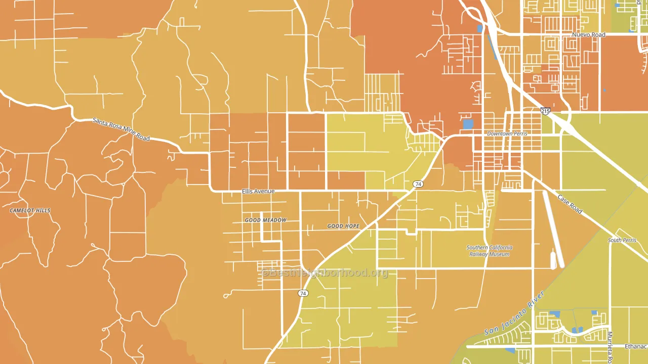 Good Hope, CA block-group voter-turnout map