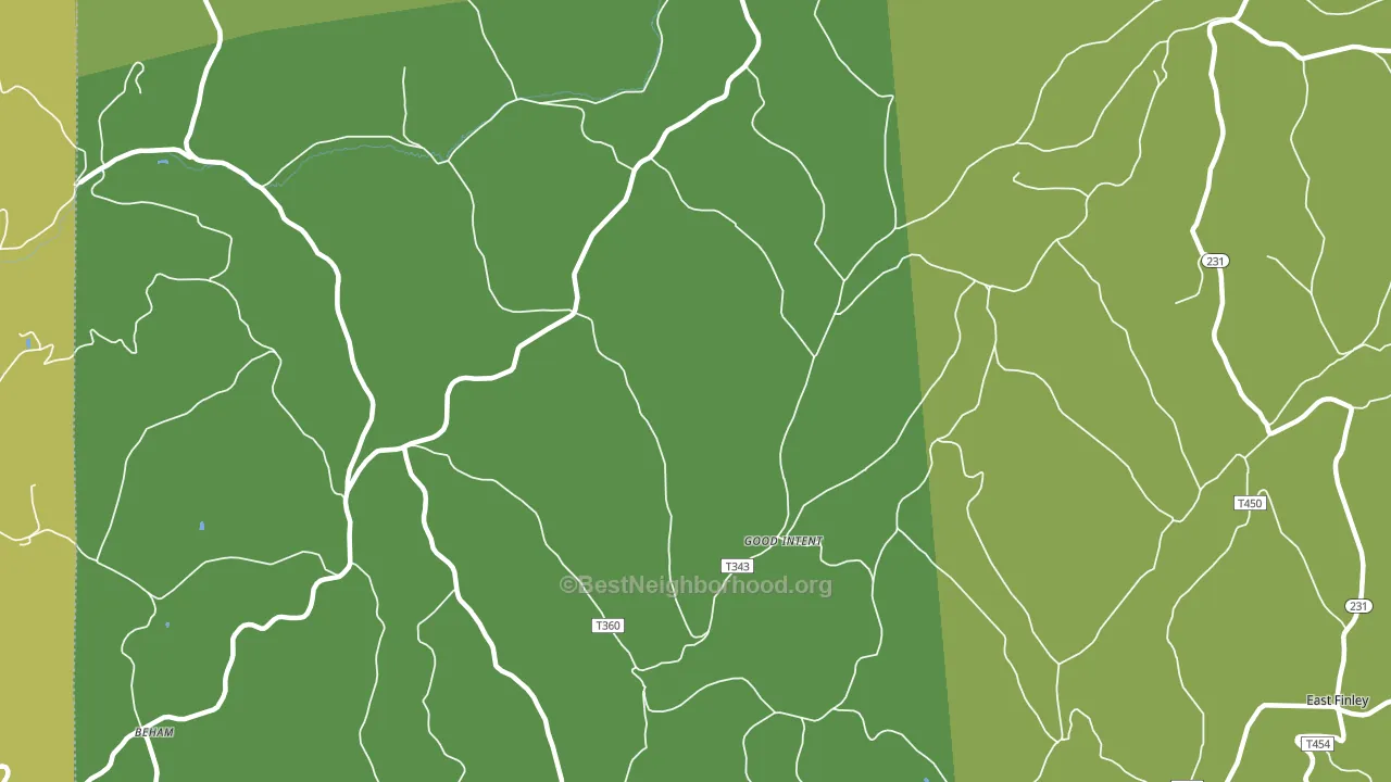 Good Intent, PA block-group voter-turnout map