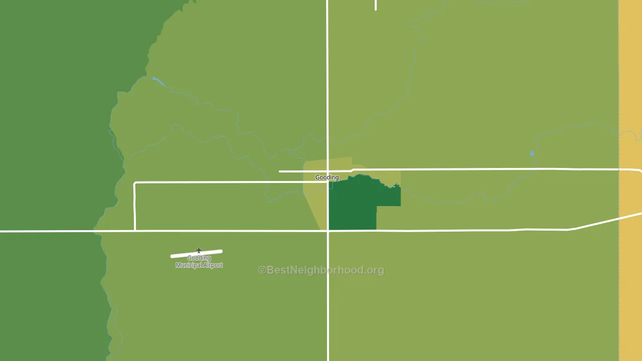 Gooding, ID block-group voter-turnout map