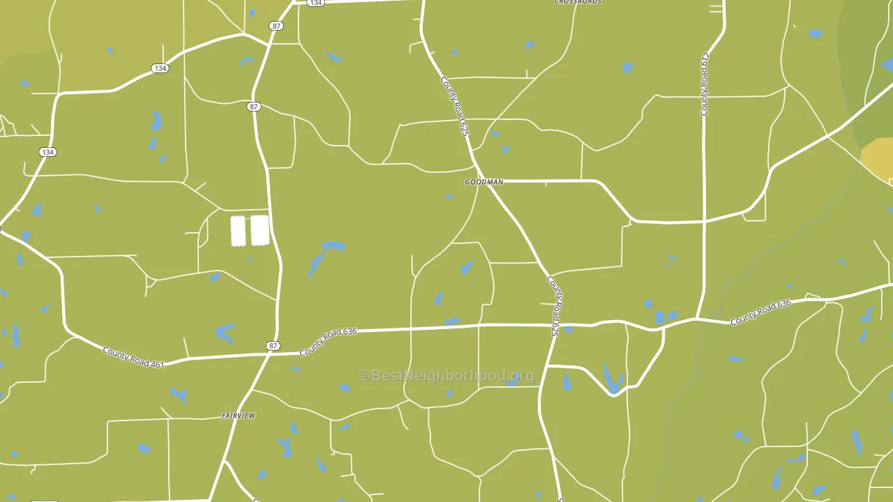 Goodman, AL block-group voter-turnout map