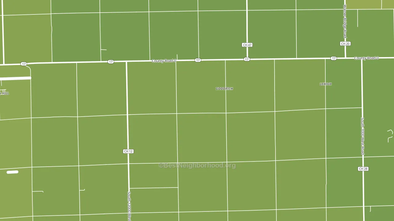 Goodrich, IL block-group voter-turnout map