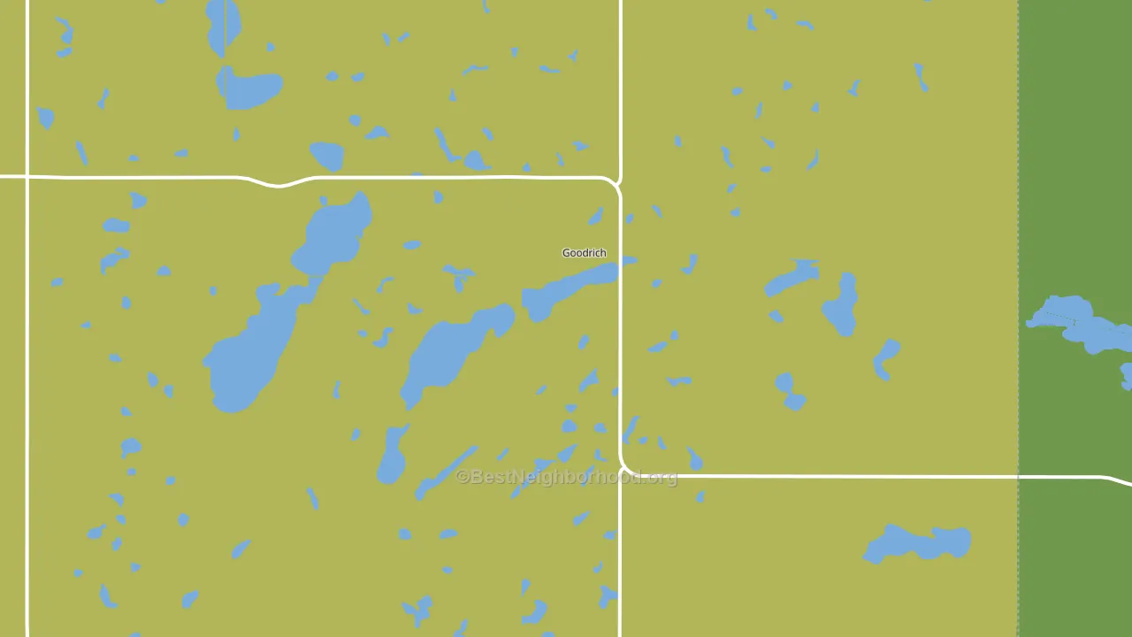 Goodrich, ND block-group voter-turnout map