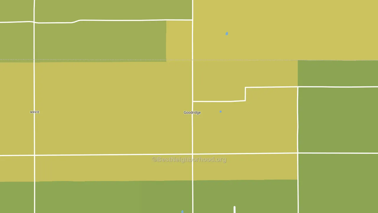 Goodridge, MN block-group voter-turnout map