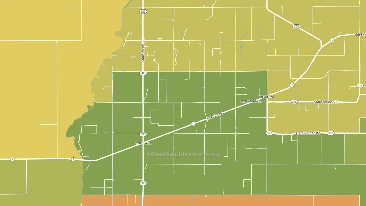Goodwill, LA block-group voter-turnout map