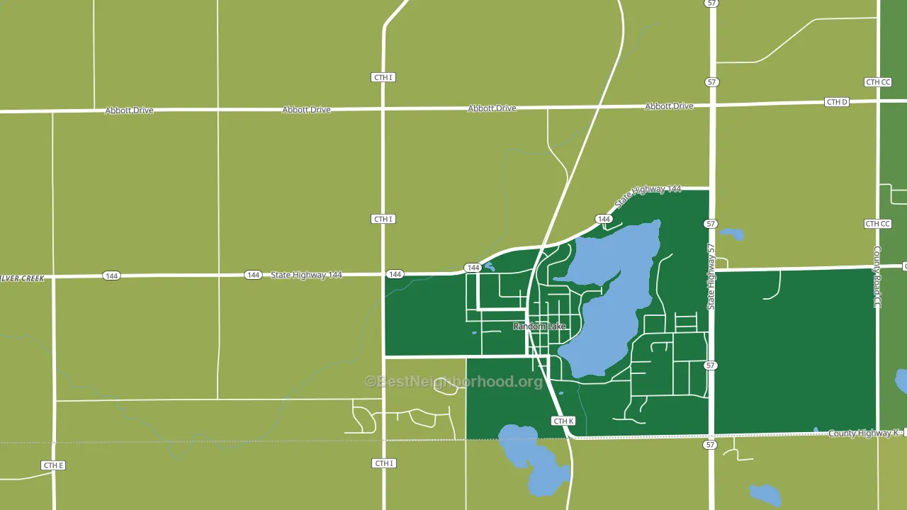 Gooseville, WI block-group voter-turnout map