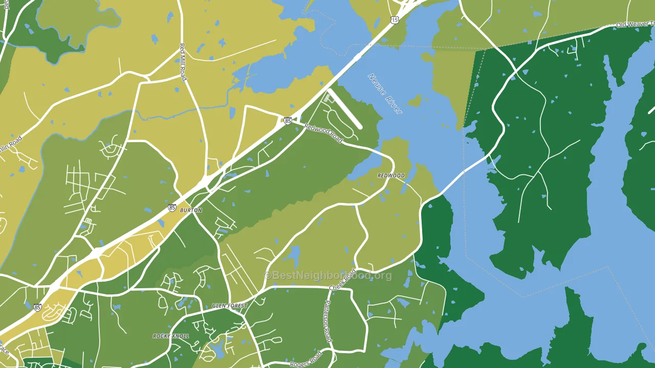 Gorman, NC block-group voter-turnout map