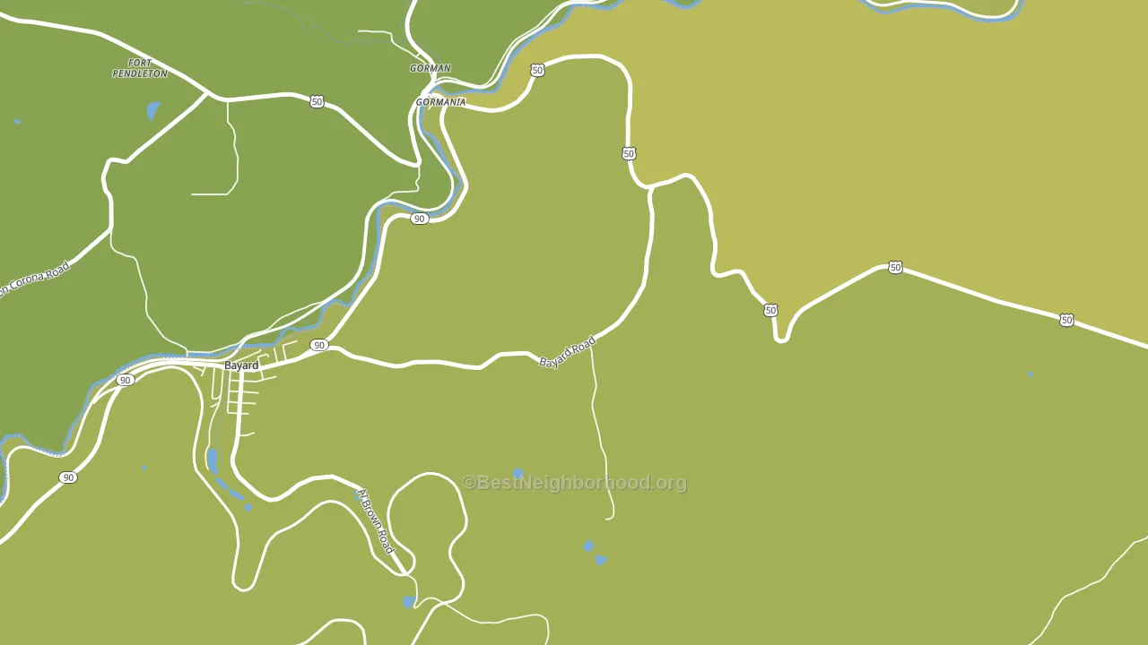 Gormania, WV block-group voter-turnout map