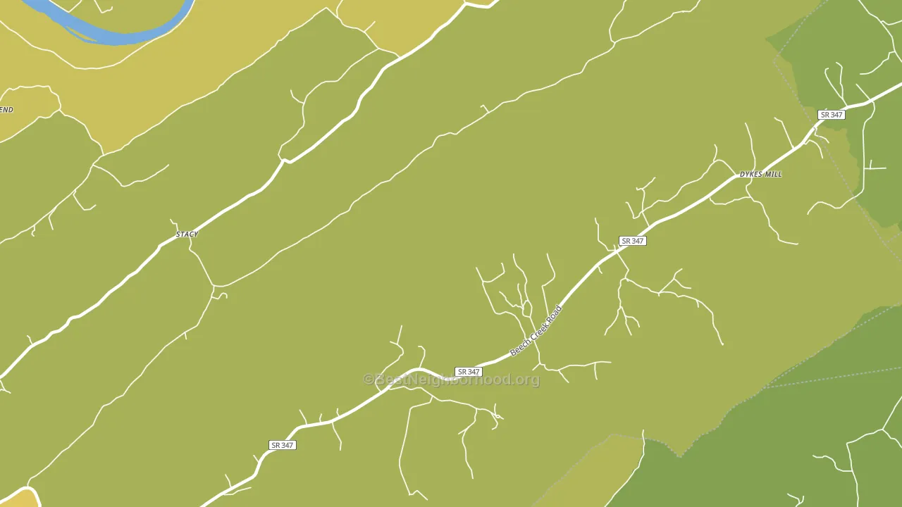 Goshen, TN block-group voter-turnout map
