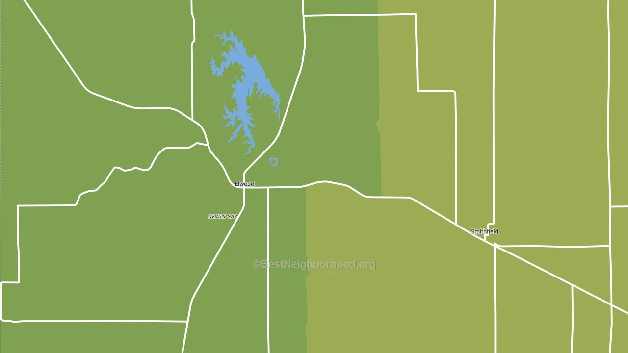 Gosper County, NE block-group voter-turnout map