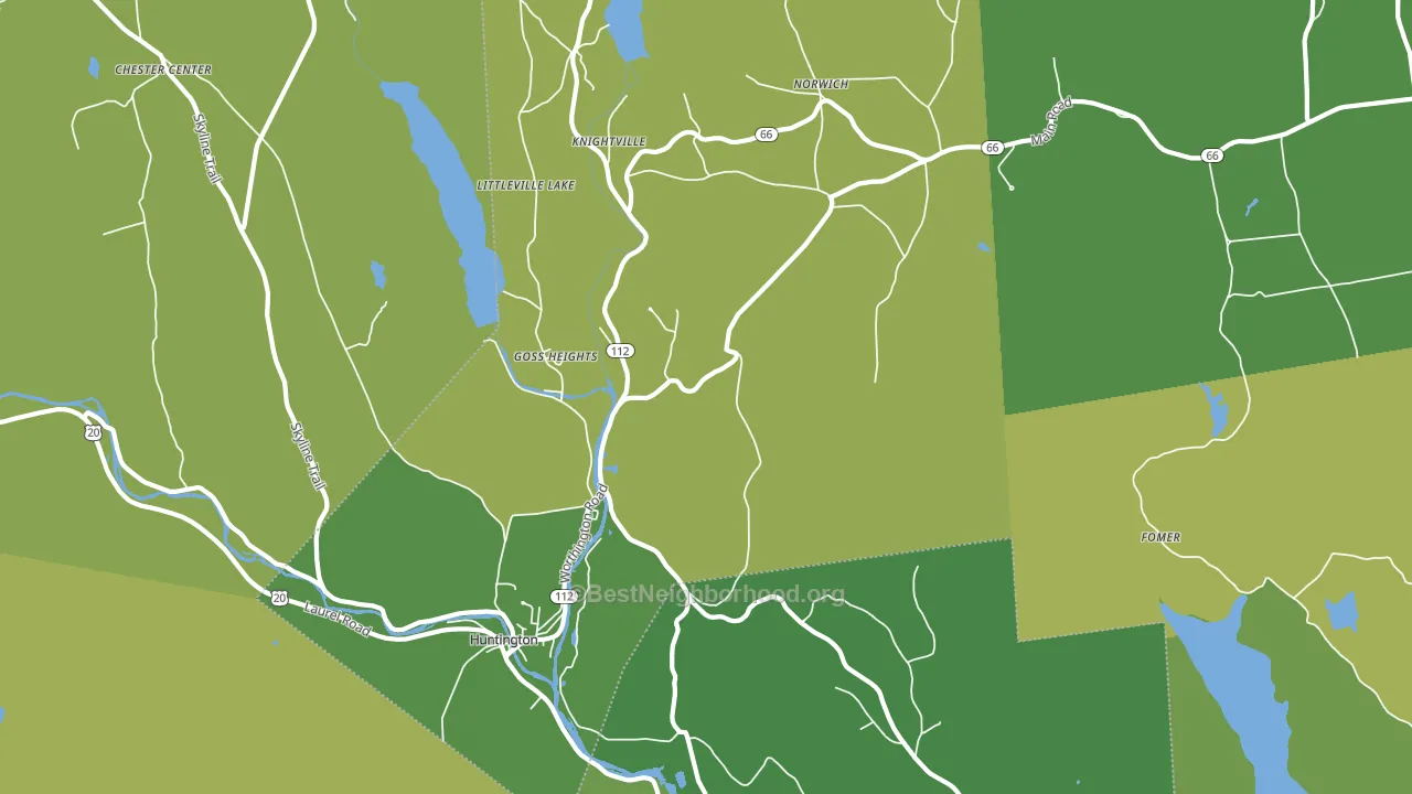 Goss Heights, MA block-group voter-turnout map