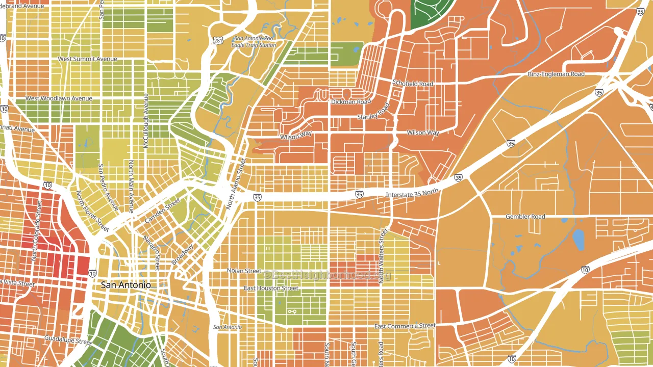 Government Hill Alliance, San Antonio, TX block-group voter-turnout map