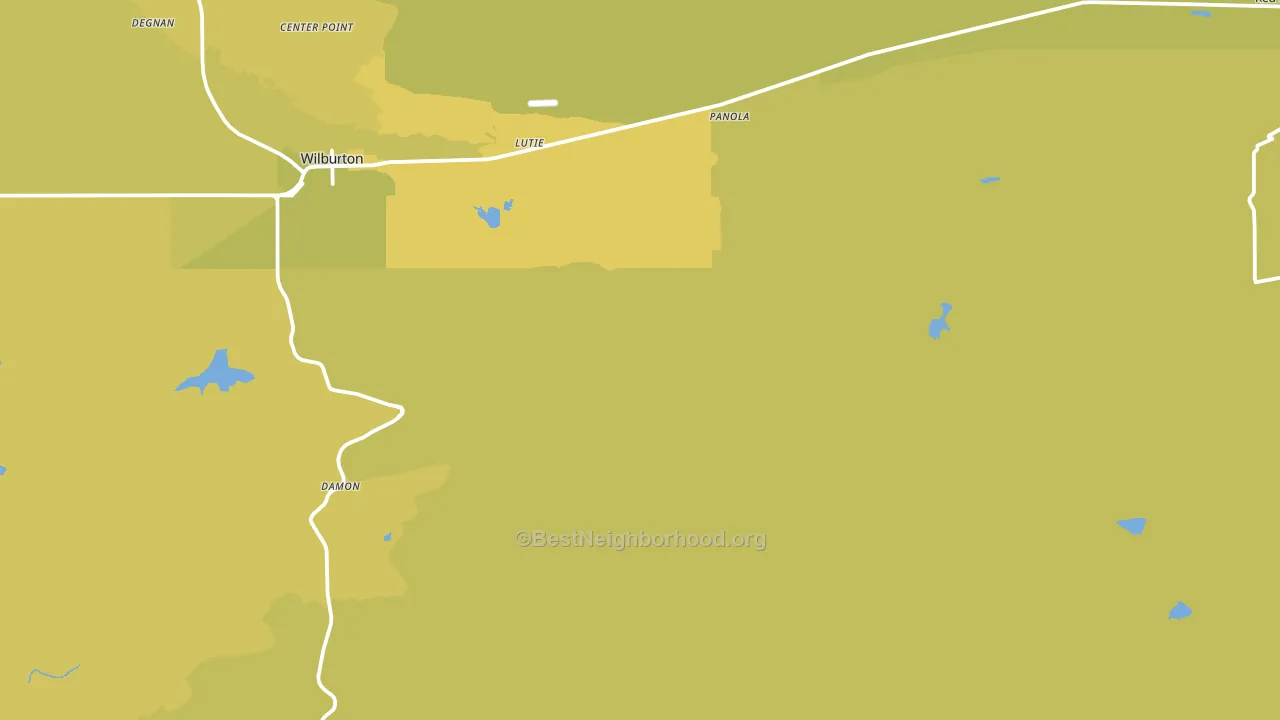 Gowen, OK block-group voter-turnout map