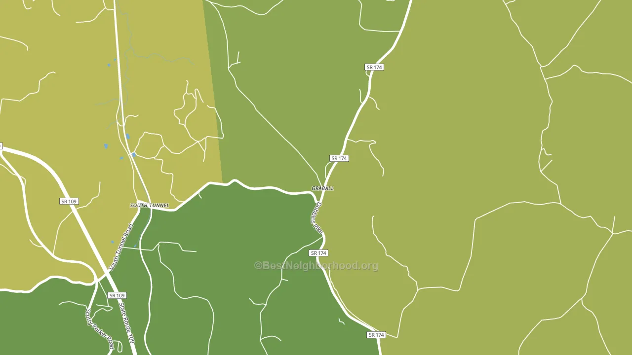 Graball, TN block-group voter-turnout map