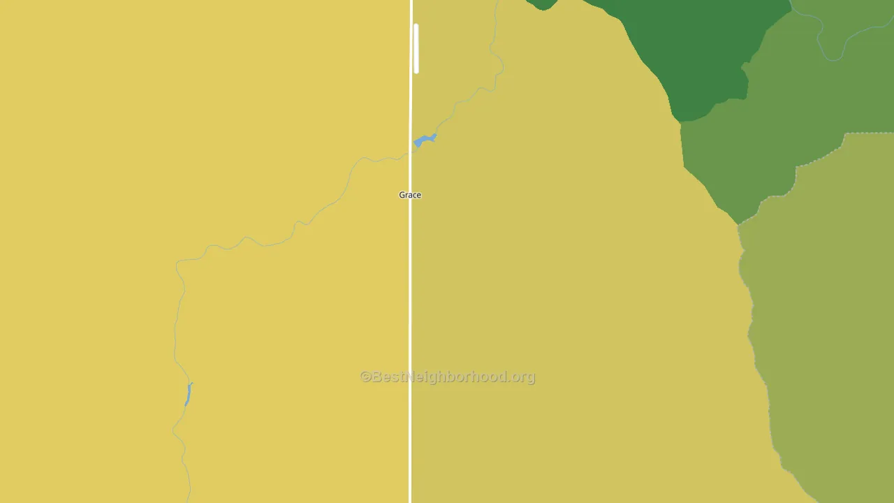 Grace, ID block-group voter-turnout map
