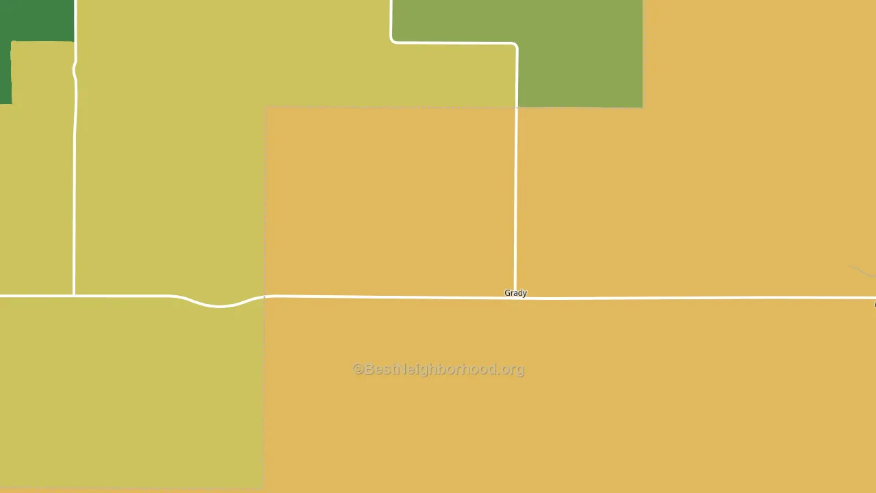 Grady, NM block-group voter-turnout map