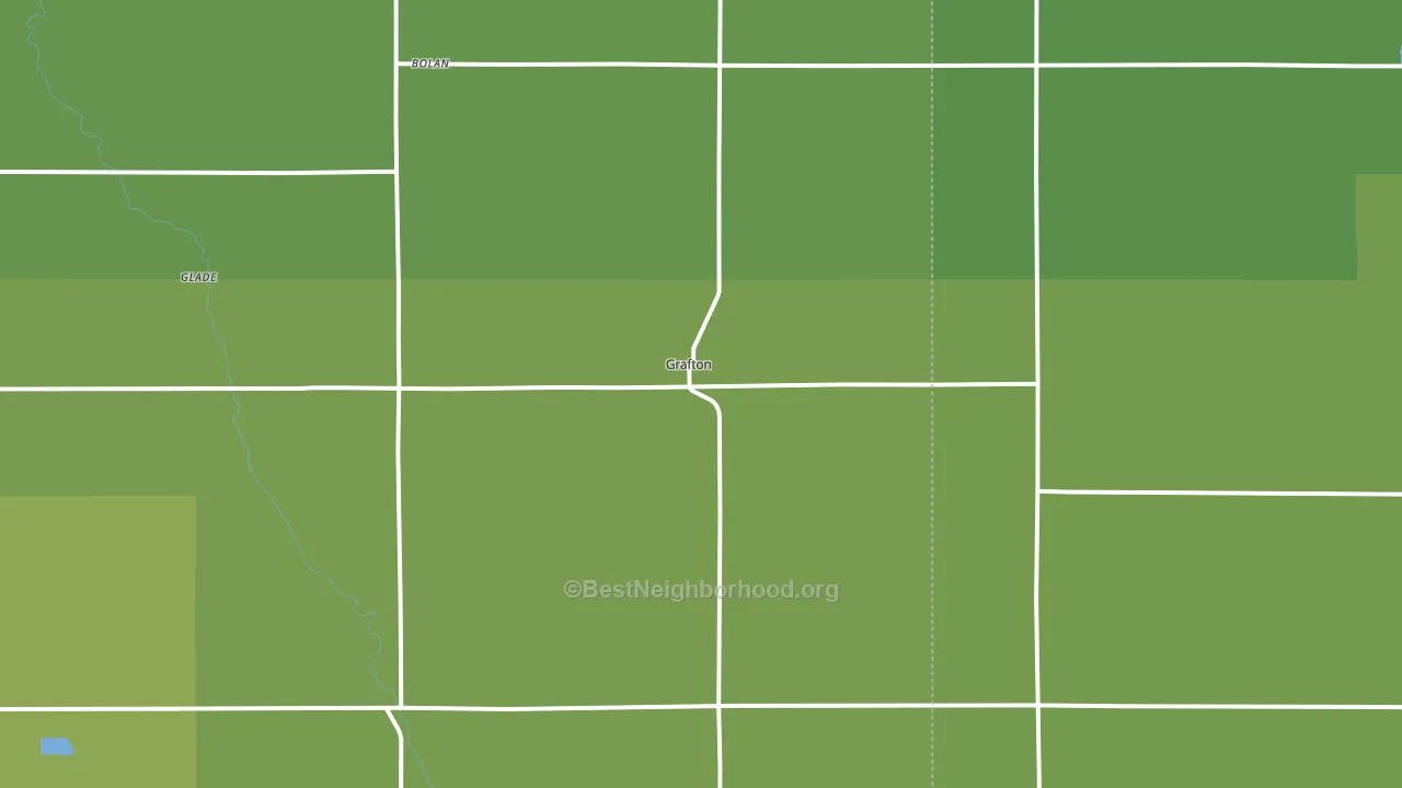 Grafton, IA block-group voter-turnout map