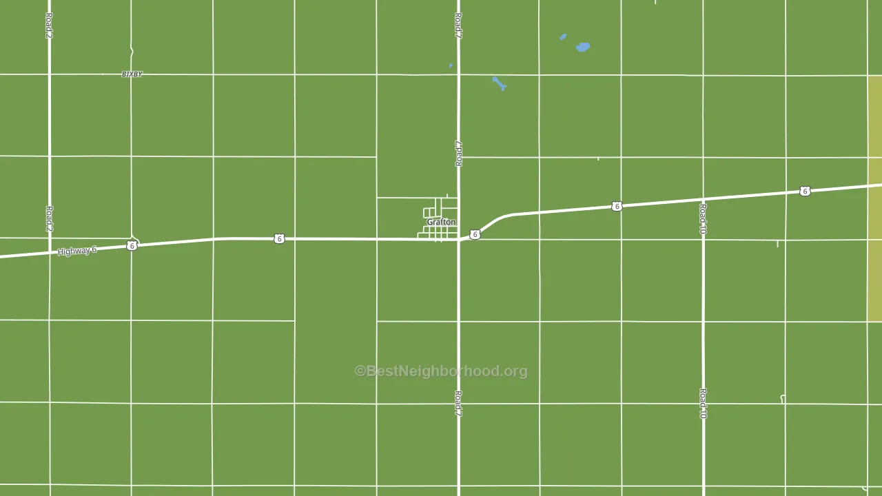 Grafton, NE block-group voter-turnout map