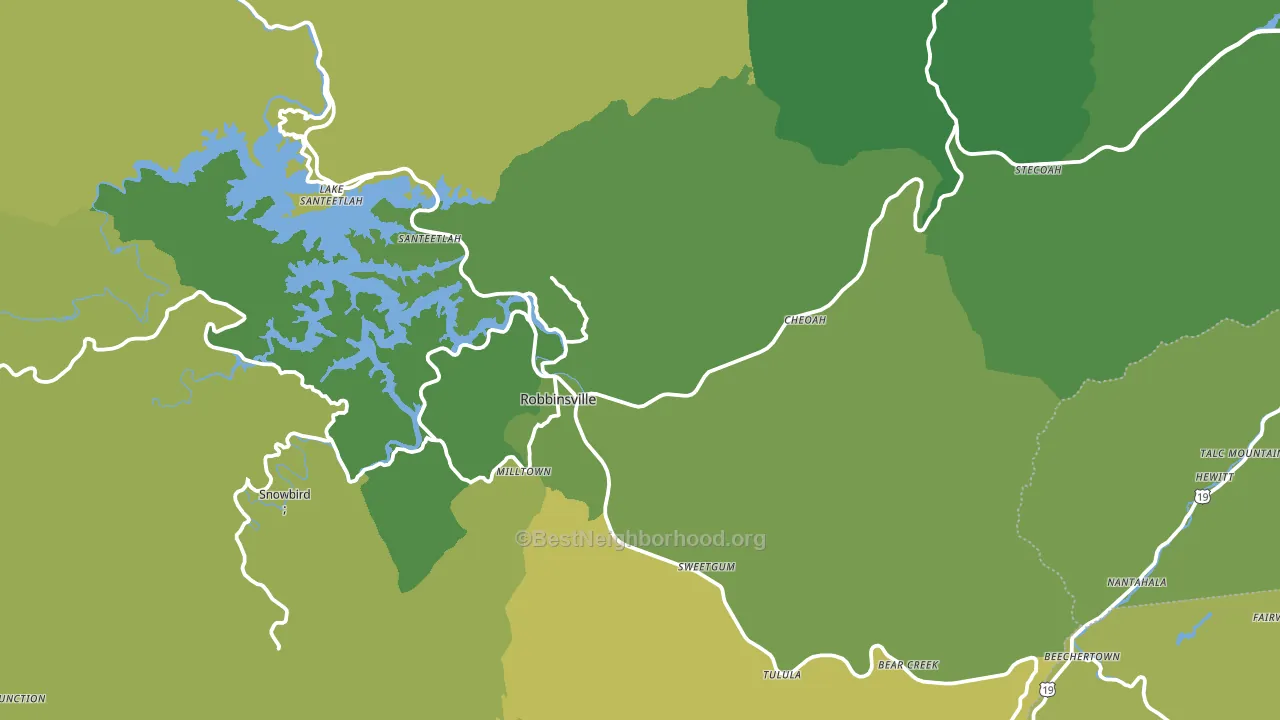 Graham County, NC block-group voter-turnout map