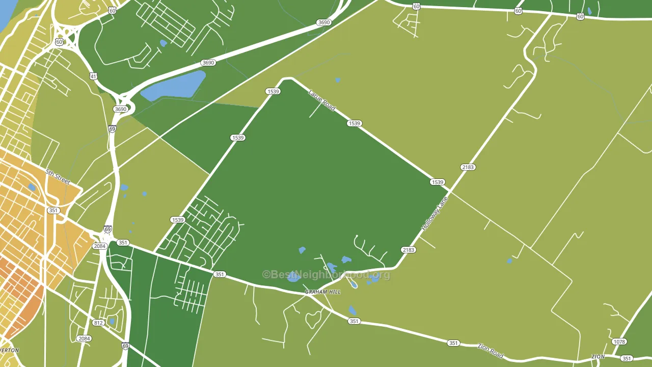 Graham Hill, KY block-group voter-turnout map
