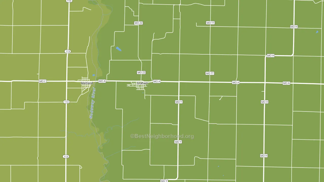 Graham, MO block-group voter-turnout map
